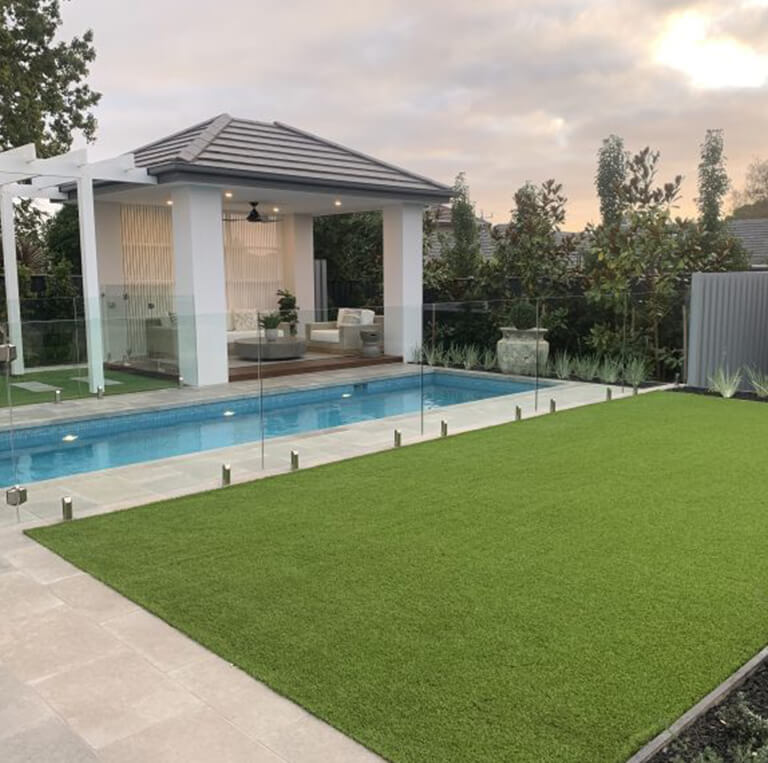 London Grey ,Egyptian Limestone tiles used for pool coping and outdoors paving