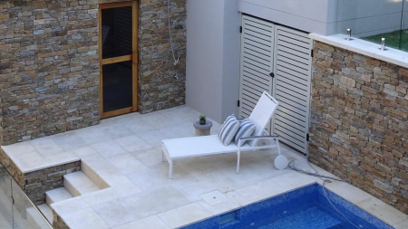 Light beige Minya limestone pavers